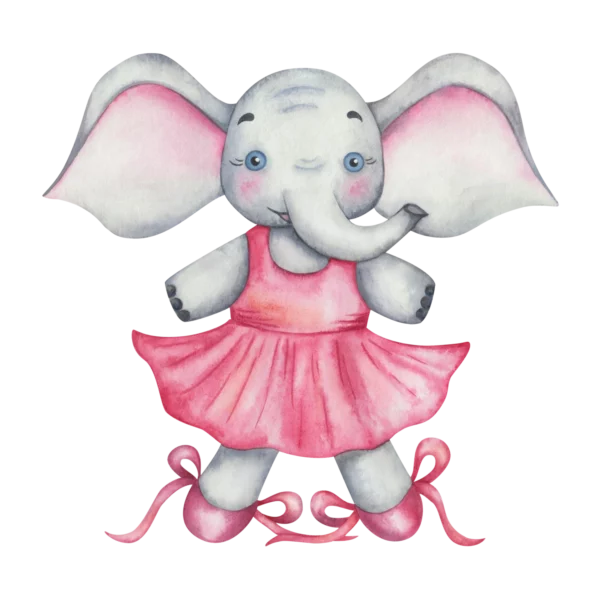 en elefant som är en ballerina