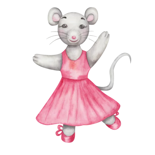 En mus som är en ballerina